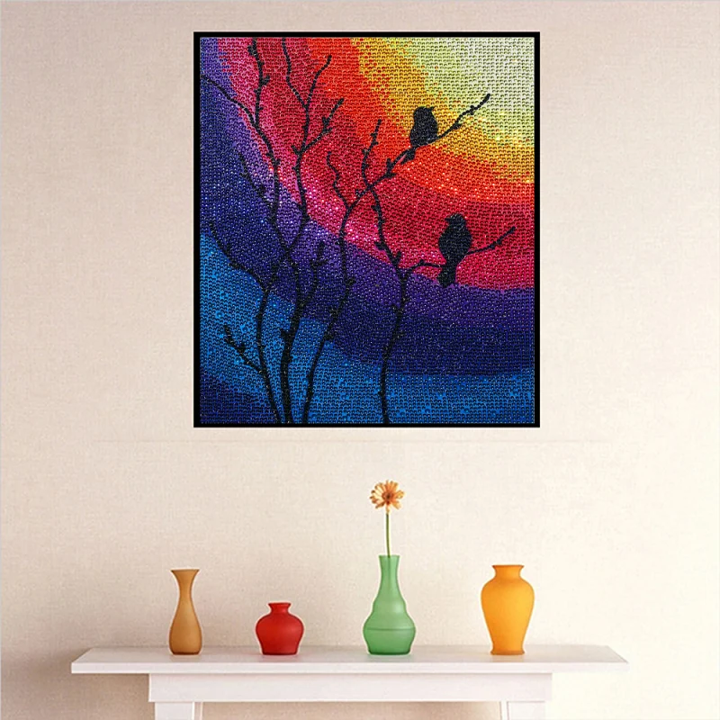 5D Набор для вышивки крестиком с частичным сверлом бриллиантовая птица особой