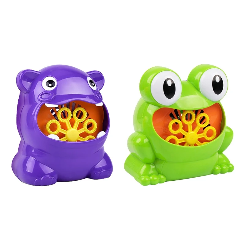 Летняя уличная Автоматическая игрушка для выдувания пузырьков в виде бегемота