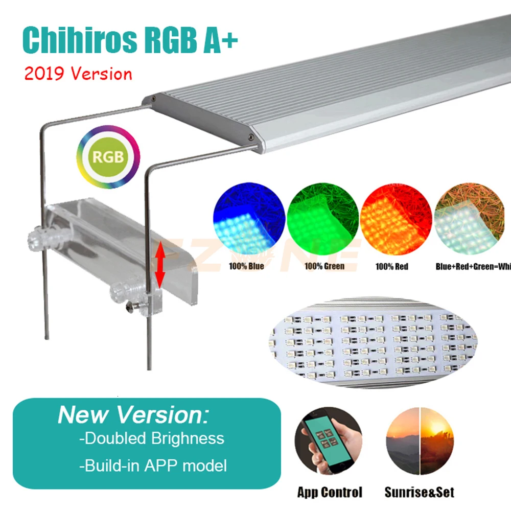 Chihiros RGB A Plus Serail App контроль светодиодный Aqaurium RGB светодиодный светильник с 3 тусклыми каналами стиль ada для аквариумных растений светодиодный светильник