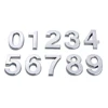 Silver Door Numbers Self Adhesive Small Plastic 0 to 9 Digit DIY Address Table Cabinet Mailbox Number Hotel Apartment Door Plate ► Photo 2/6