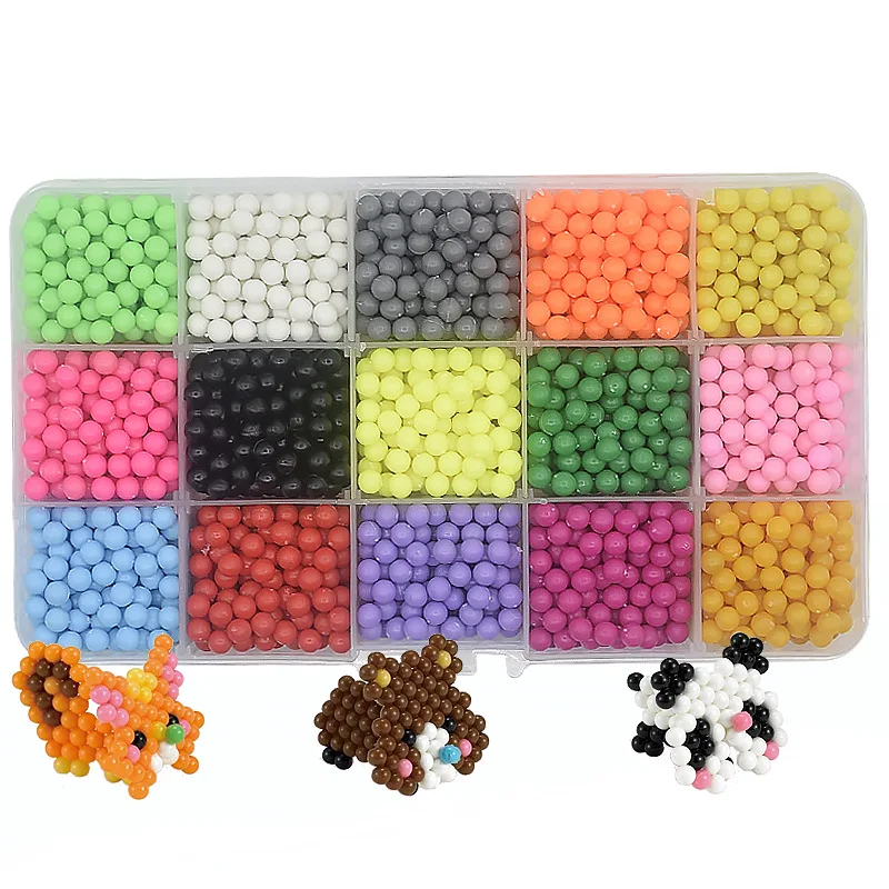 

Magic Water Stick Beads Children Handmade Educational Toy 15 Lattice Refill Excluded Accessories Fight Beans Water Mist Magic Be