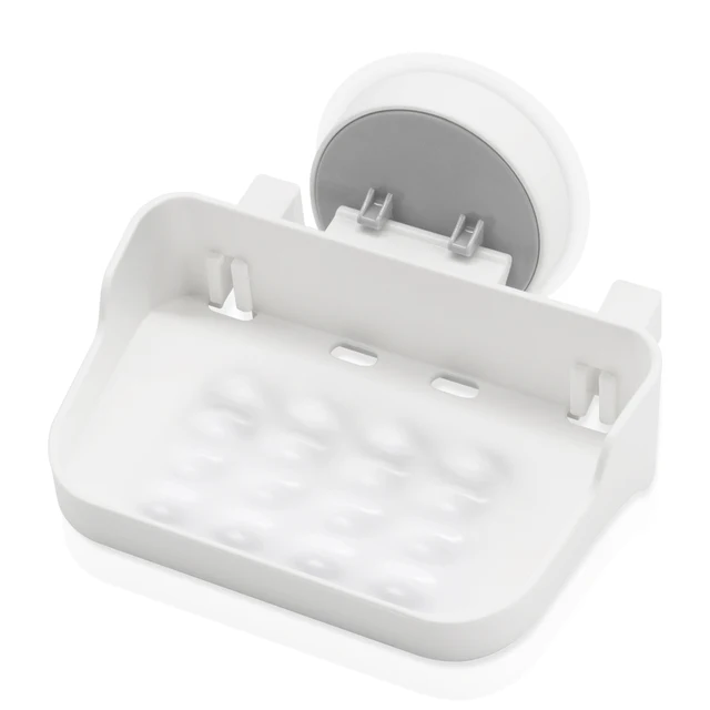 Bathroom Self Adhesive Shelf Toothbrush Rack Shower Caddy Soap Holder Wall Mounted Waterproof NO-Drilling Organizer Shelves 1 Soap Holder