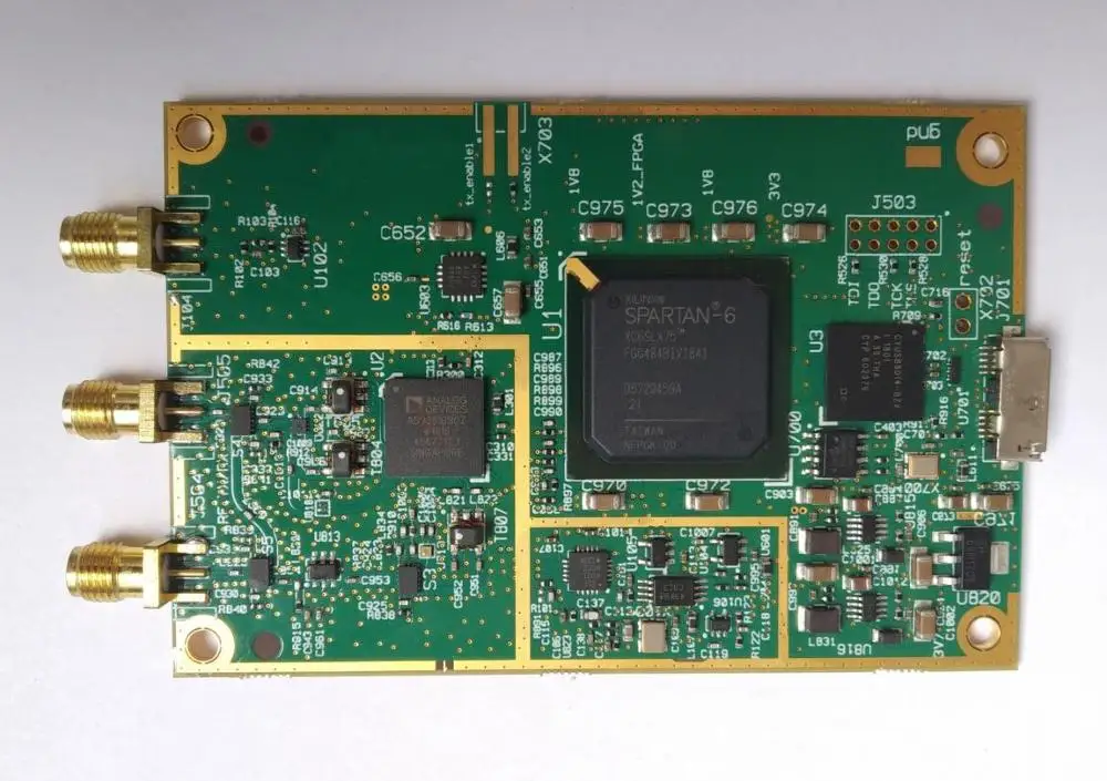 SDR 소프트웨어 정의 라디오, USRP B200 미니 자일링스 스파르탄-6 FPGA GNU 라디오와 호환 가능한 USB3.0, AD9361, 70MHz - 6GHz
