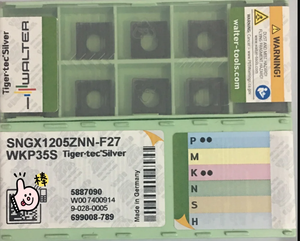 ISCAR 10 шт. карбидные вставки SNGX1205ZNN-F27 WKP35S