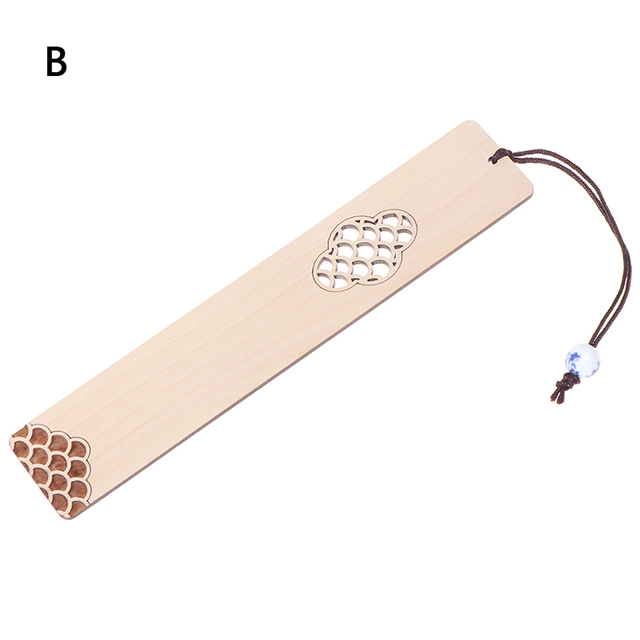 Chinese Style Retro Bookmarks Wood Exquisitely Carved Bookmarks Stationery Supplies