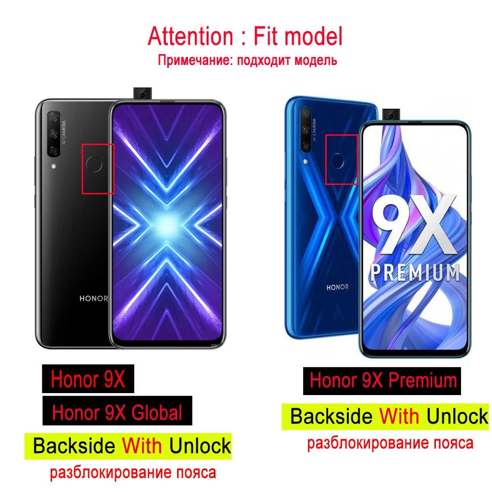 Роскошный однотонный кожаный флип-чехол для huawei Honor 9X, чехол Honor 9X, премиум-чехол из искусственной кожи, чехол-бумажник для Funda Honor 9 X X9 HLK-L41 LX1