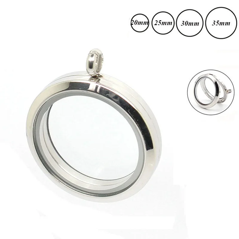 Wholesae-locket-20mm-25mm-30mm-35mm-Magnetic-Silver-316L-Stainless-steel-floating-locket-pendant
