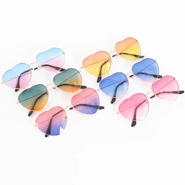 Горячие градиент цвета конфеты Солнцезащитные очки милые винтажные сердце для женщин крутой бренд дизайнер открытый водительские очки вечерние солнцезащитные очки
