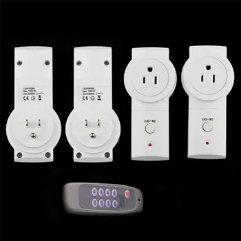 

1 to 2/3/4 Wireless Remote Control Plug Socket US/ UK Plug Standard Smart Home Energy Saving Plugs 2018 New