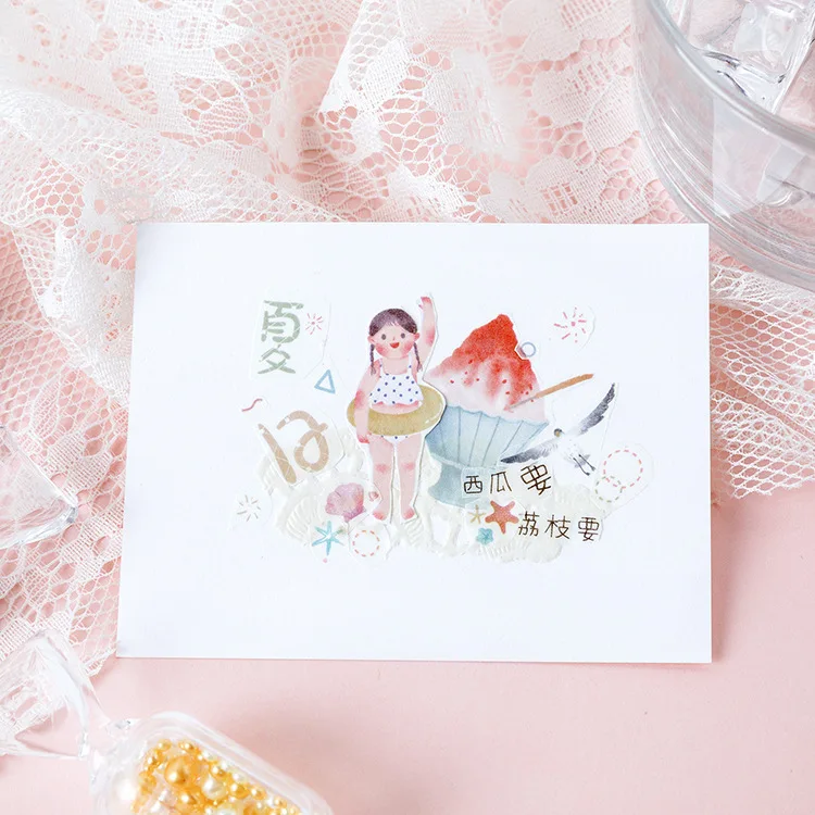 24 упак./лот ароматный Kawaii холодный напиток магазин декоративные канцелярские наклейки Скрапбукинг DIY дневник