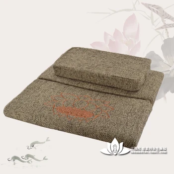

High stretch natural coconut silk cotton linen satin meditation pad Buddhist worship practice meditation worship chair futon