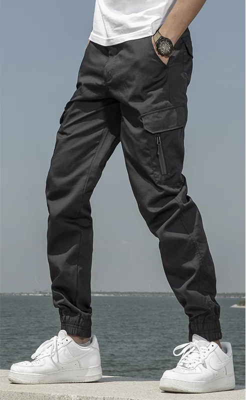 Mege брендовая мужская модная уличная одежда повседневные камуфляжные штаны для бега тактические военные брюки мужские брюки карго для дроппшиппинг - Цвет: BLACK