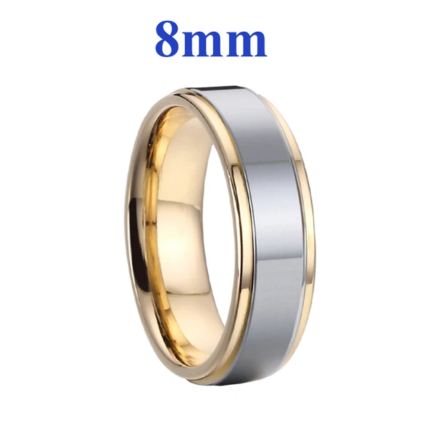 Classique USA taille 5 à 15 bijoux de mode occidentale bagues de mariage pour hommes et femmes titane Alliance amoureux Couples bague