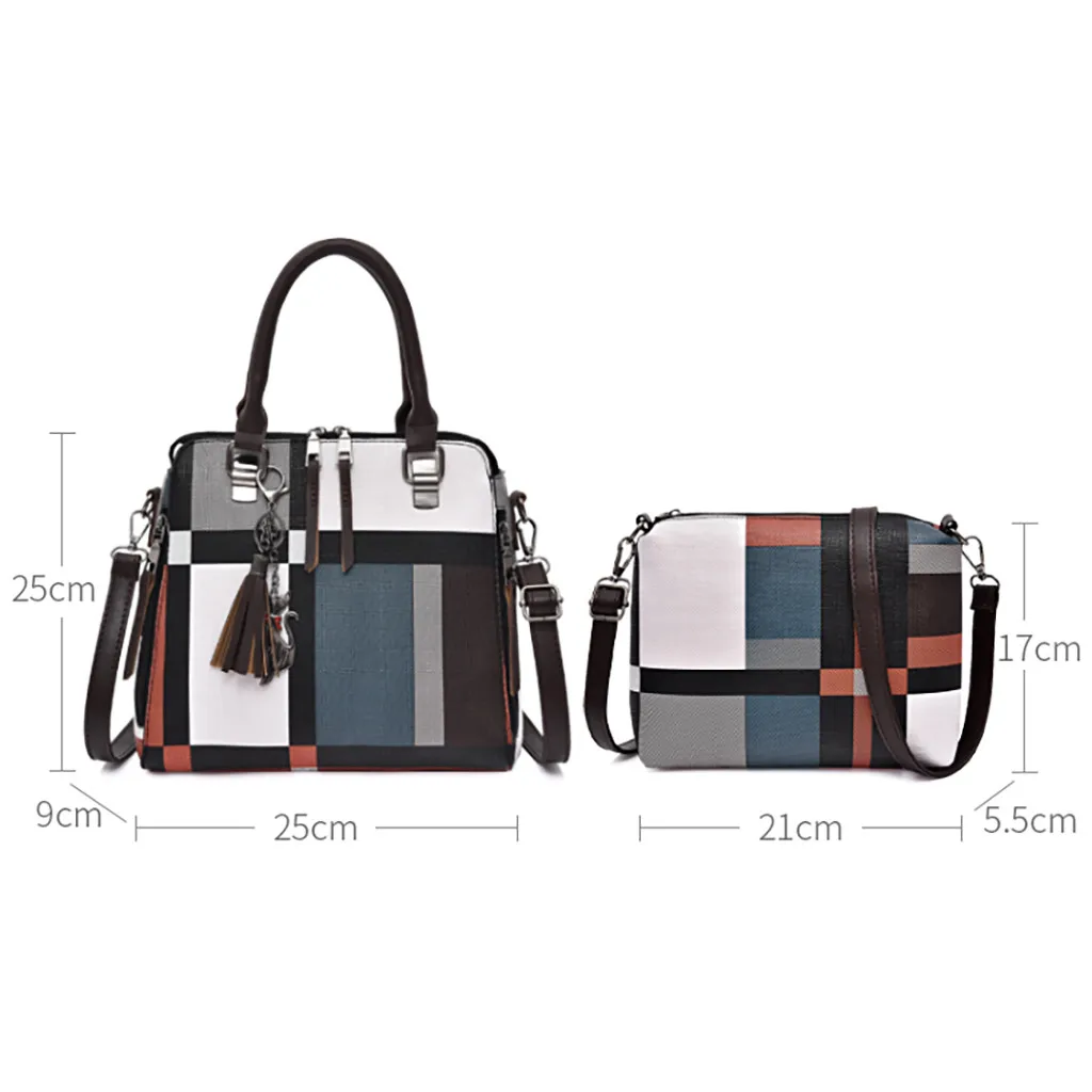 OCARDIAN роскошные сумки клетчатые женские сумки дизайнерские сумочки с кисточкой Набор сумок 4 шт. сумки композитные женские сумки