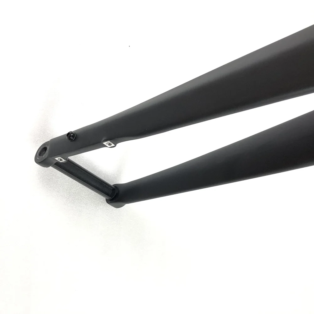 12mm Bicycle Fork Axle 2021 Carbon Fiber Matt Gravel Cyclocross Bike Fork 100