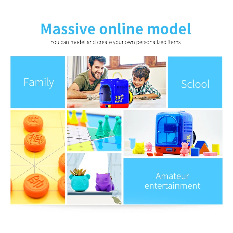 Mini 3d Printer Diy Modle Printing 