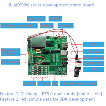 

JL Development Board Bluetooth Chip Ac692n Series 6925A/6926A/6925b Dual-Mode 5.0 Audio BLE