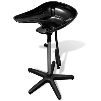 

Black Salon Wash Basin Adjustable Height Sink Basin with Drain Hair Shampoo Bowl Basin Hair Shampoo Bowl Basin Salon Equipment