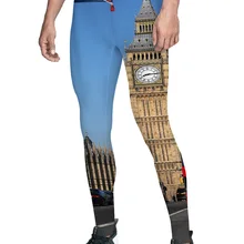 Башня Лондона Англия город Флаг Брюки Мужчины День Независимости влагоотводящие животик контроль Бабочка Мягкая полная длина сжатия