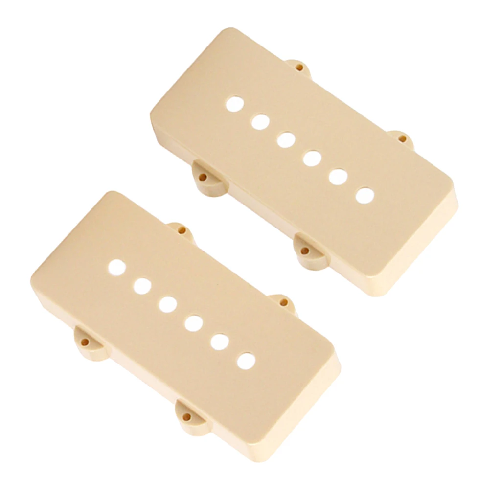 2pieces Electric Guitar Humbucker Pickup Cover 6 Hole 52mm for P90 Pickups