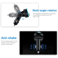 Bluetooth 5.0 Car FM Transmitter 4.8A Quick Charge Dual USB Car Charger Handsfree Audio Receiver Auto MP3 Player Led Voltmeter