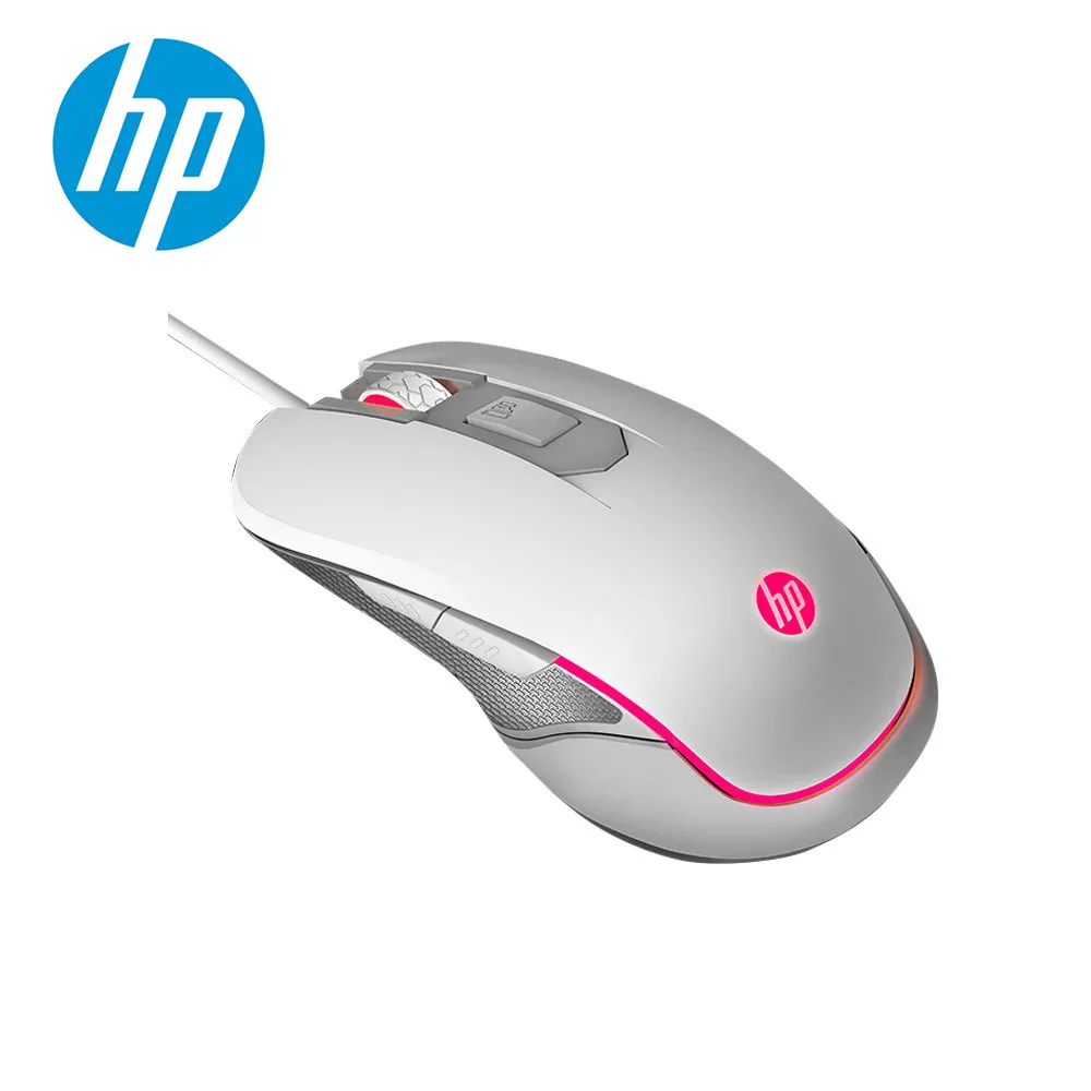 Hp M200 профессиональная игровая мышь, макро Проводная эргономичная RGB Бесшумная игровая мышь 2400 dpi для ПК, компьютера, ноутбука, мыши Pro Gamer - Цвет: White normal