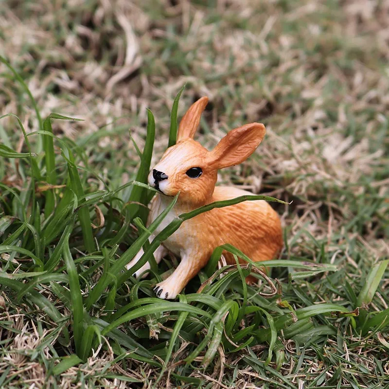 Oenux Small Farm Animal Figurines Set - Includes Horse, Cow, Hen, Poultry Miniature Toys for Kids - Educational and Play Gift image 4