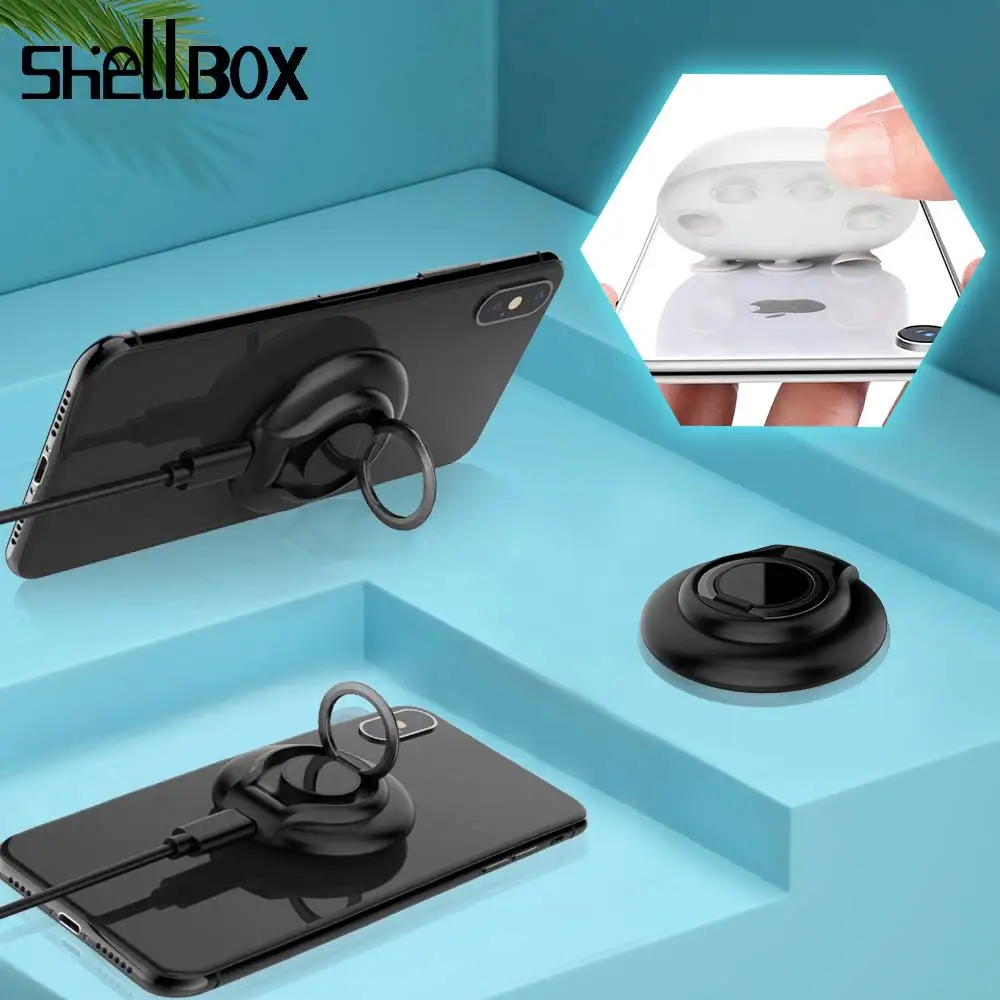 

SHELBOX Spider Suction Cup Wireless Charger For iPhone 11 XR Portable Fast Wireless charging Pad For Samsung Note 10 9 S9+ S8