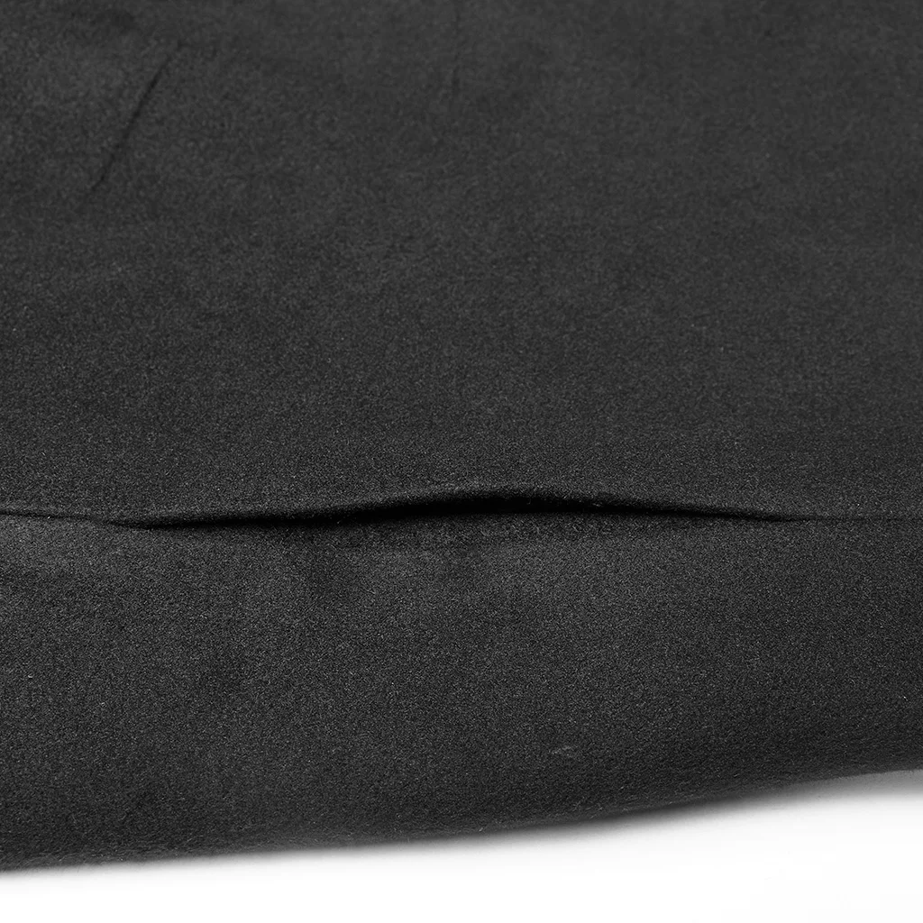 PUNK RAVE Women's Dark Loose Irregular Woolen Coat Metal Zipper Sharp Angle Hat Witch Stage Performance Women Long Jacket