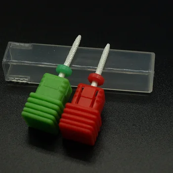 

3/32" Ceramic Nail Drill Bit Mill Cutter Under Nail Cleaner Bit Rotary File For Nail Manicure Pedicure machine 2pcs/lot