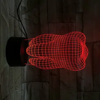 

3D Lamp Organ Teeth Best Present for Children Atmosphere Touch Sensor for Indoor Decoration Led Night Light Lamp Dropshipping