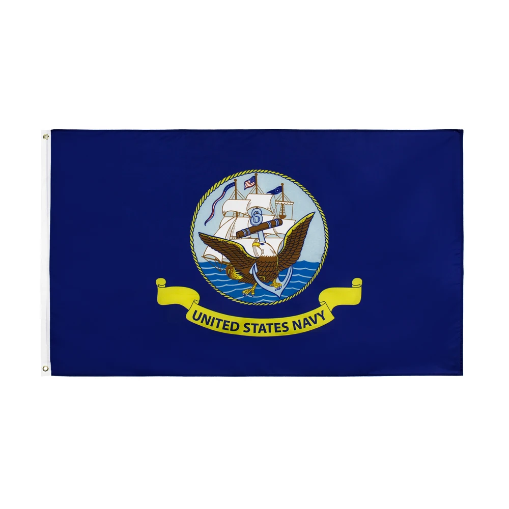 90*150cm Blue US Navy Crest Seal Emblem Flag | Дом и сад