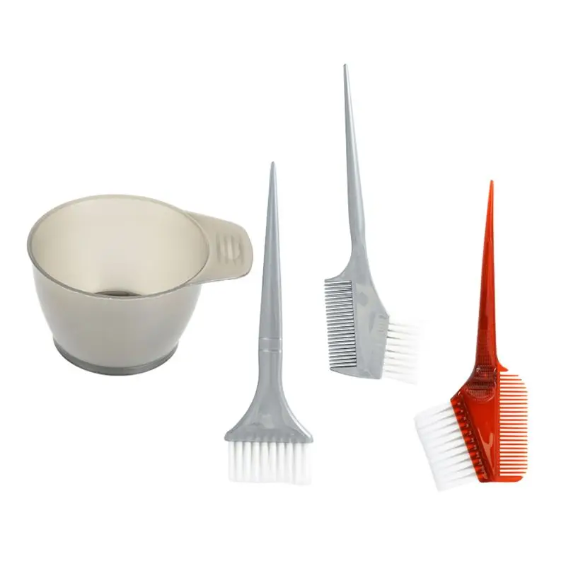 

4Pcs Professional Hair Coloring Tool Set Hair Dye Brush Combs Bowl Styling Kit