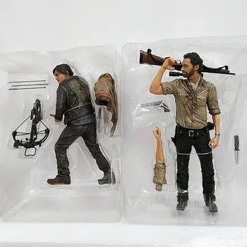 

25cm 2 Types The Walking Dead Rick Grimes Daryl Dixon PVC Action Figure Model Toys Doll For Gift