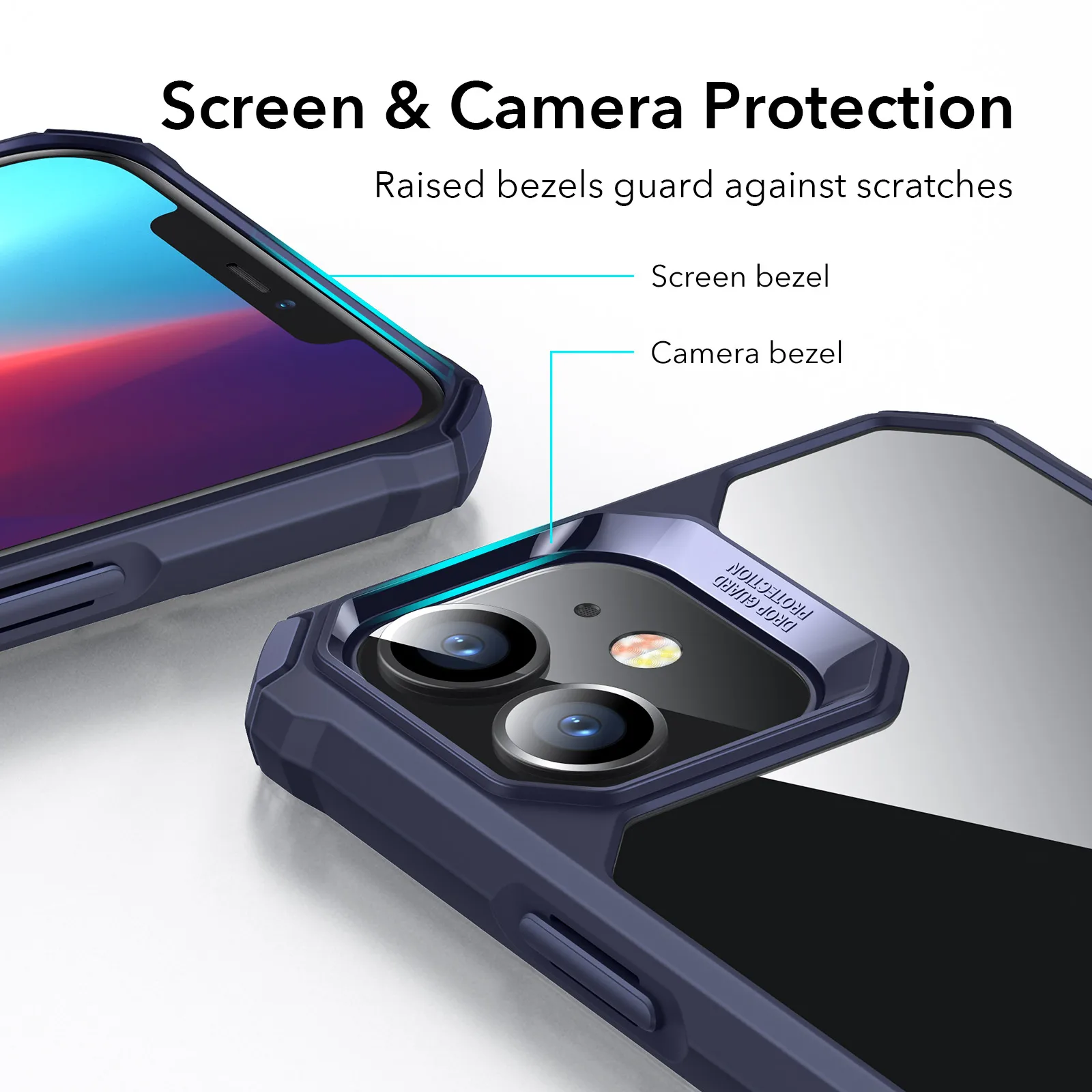 iphone 12 pro case ESR for iPhone 12 Pro Max Case Air Armor Clear Case Shockproof  Transparent Case for iPhone 13 Pro Max Back Cover for iPhone 12 iphone 12 pro wallet case