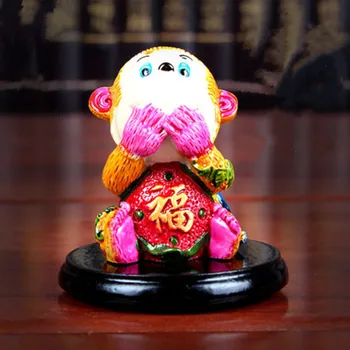 

Creative Monkey Home Living Room Decor Crafts Furnishings Do Not Listen To Do Not See Feng Shui Monkey Chinese Ceramic M2469