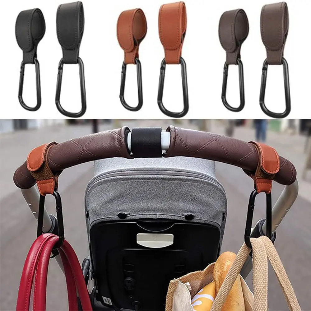 Hanging Bags Aluminum Alloy Carabiner Stroller Accessories Baby Bag Stroller Hook Stroller Hooks Clips Cart Organizer Pram Hook