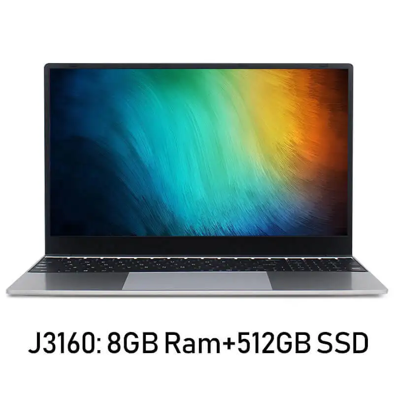 Intel Core i7 Тетрадь компьютер 15,6 inch 8 Гб Оперативная память 256 ГБ/512 ГБ/1 ТБ SSD J3160 4 ядра ноутбуки с FHD Дисплей ультрабук - Цвет: J3160