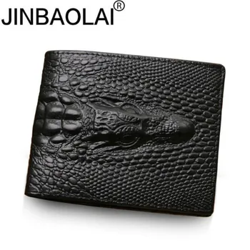 

2020 Crocodile Skin Wallet Crocodile Clutch Purse Hidden Pocket Wallet Leather Men Wallet Billeteras Masculinas Porta Moedas
