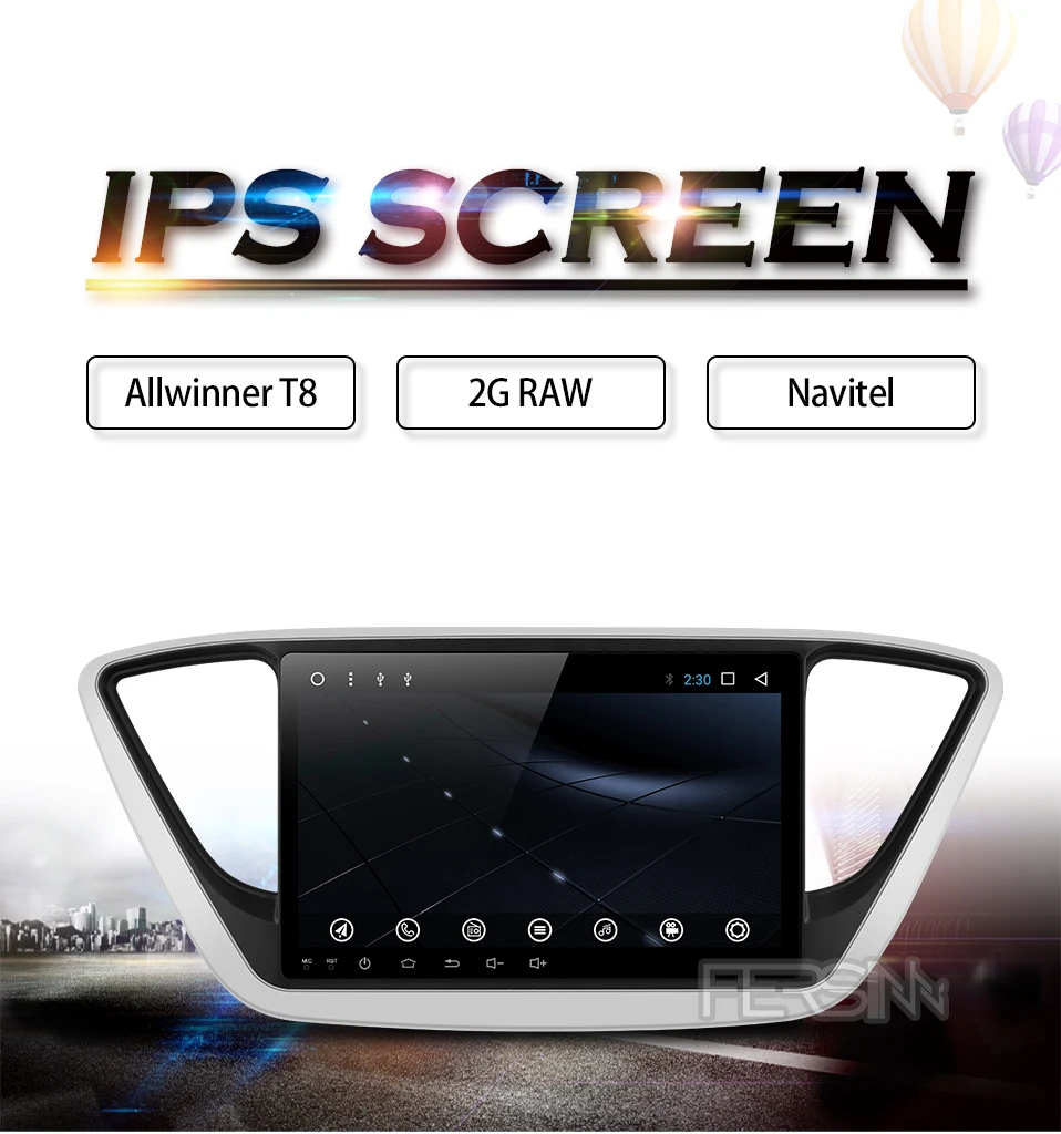 Discount Fersinny C17YN9060 Car DVD GPS Player For new Hyundai Verna 2017 Car PC Headunit Car Radio Video Player Navigation 2 din gps dvd 0