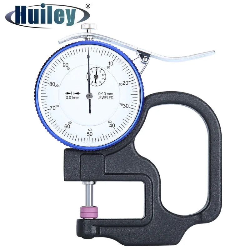 

Flat Head Ceramics Thickness Gauge Micrometer Percentage 0.001 mm High Precision Pointer Caliper Gauge Measuring Film Paper
