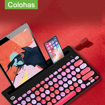 

2.4G Wireless Gaming Keyboard Bluetooth Dual Mode Gaming Keyboard For iPad 2020 2018 Pro iPad Keyboard PC Gamer