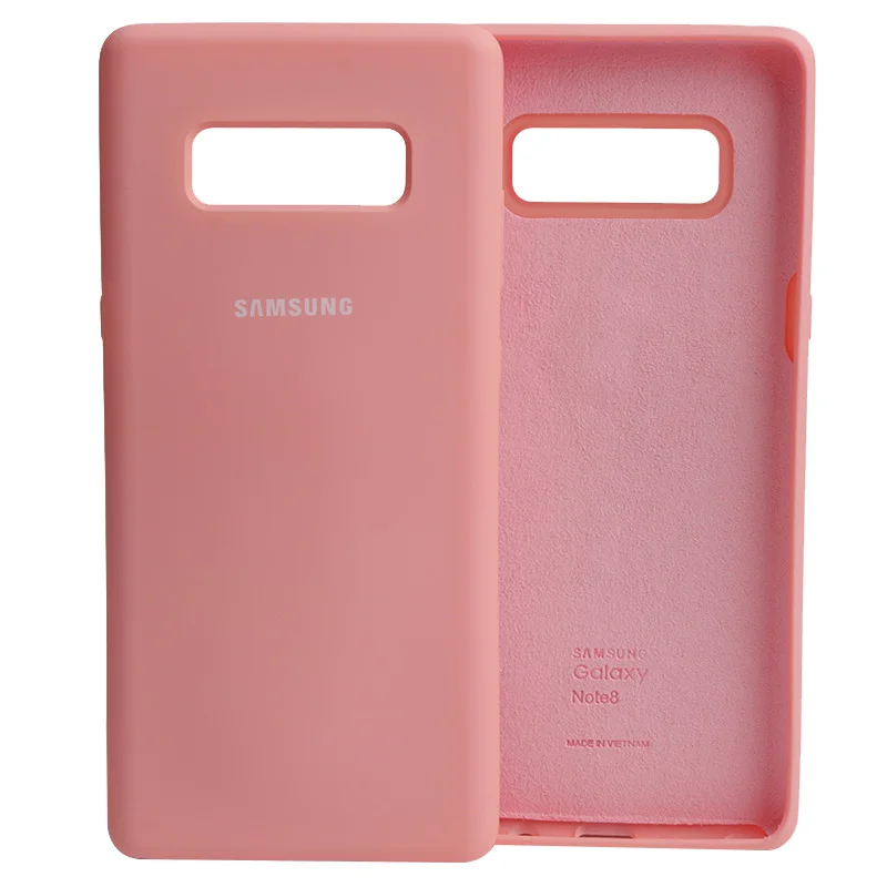 Samsung Galaxy Note 8 Liquid Silicone Case TPU Silky Soft-Touch Shell For Galaxy Note8 Full Protective Back Cover smartphone pouch Cases & Covers
