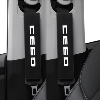 

2Pcs Car Seat belt cover car styling for Kia Ceed Rio k3 k5 Forte Sorento Sportage Accessories