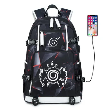 

Anime Backpack Naruto School Backpacks Teenagers Akatsuki Itachi Sharingan Cosplay Boys Girls Laptop School Bags Travel Mochila