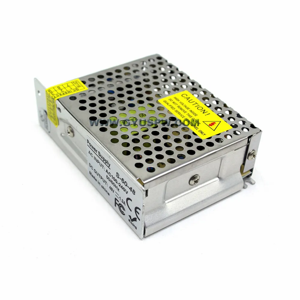 Универсальный AC к DC48V Импульсный блок адаптера питания 1.5A 72 W трансформатор