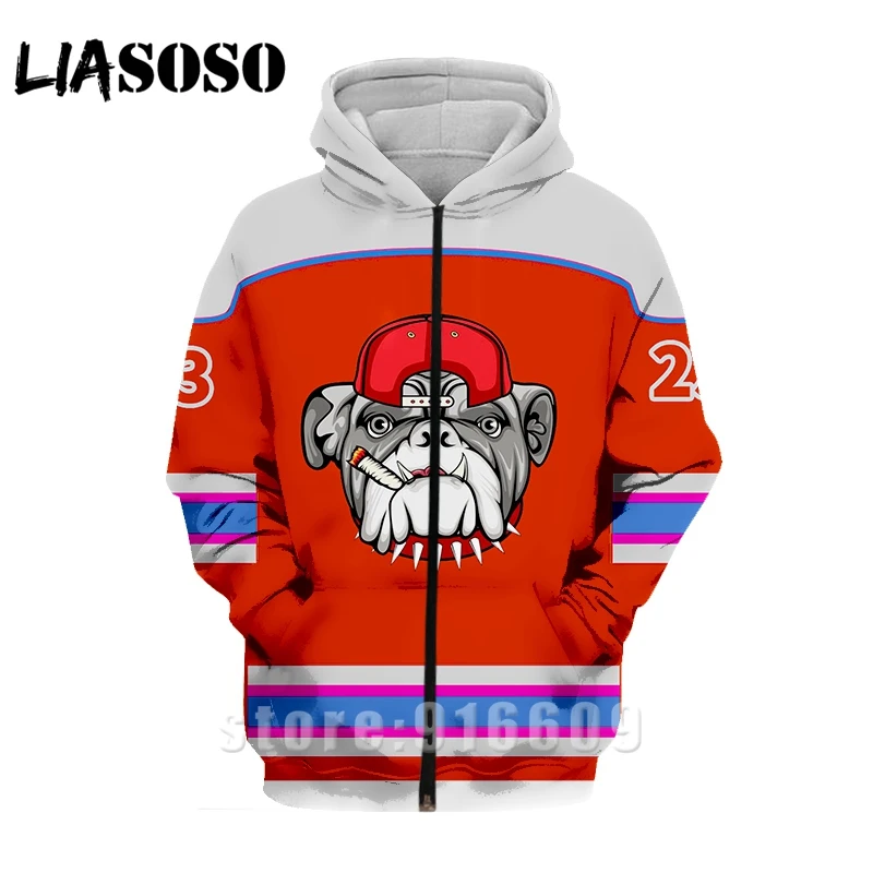 New Design Women Men 3D Print Animal Bulldog Hoodies Cosplay Jacket Sweatshirt Anime Harajuku Hoodie Hip Hop Dog Zipper Hoody (14)