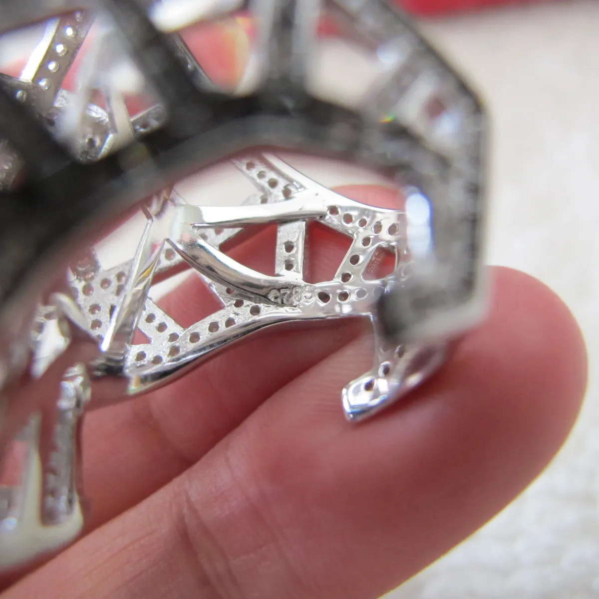 Чистое 925 пробы Серебряное кольцо с циркониевым камнем anel bijoux золотого цвета/серебристого цвета вечерние ювелирные изделия для женщин