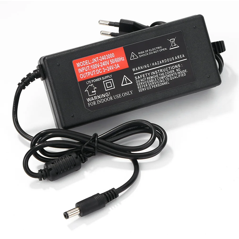 Регулируемый DC 3V 24V 3A Универсальный адаптер с цифровым Экран дисплея 72W фары для