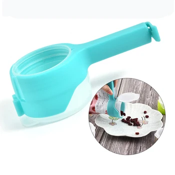 

Snack Sealing Clip Seal Pour Food Storage Bag Clip Keeping Fresh Sealer Clamp With Large Discharge Nozzle Kitchen Tools